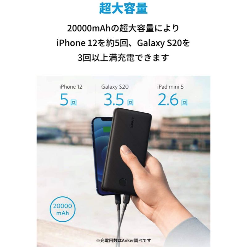 Recharge rapide de la batterie externe Anker PowerCore Essential 20000 PD 20W