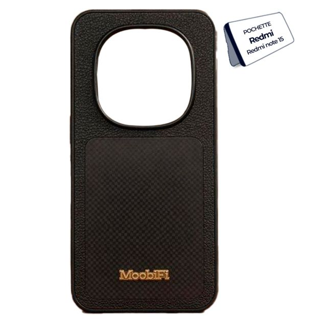 Pochette EXELLE/MOOBIFI noire pour Xiaomi Redmi Note 15
